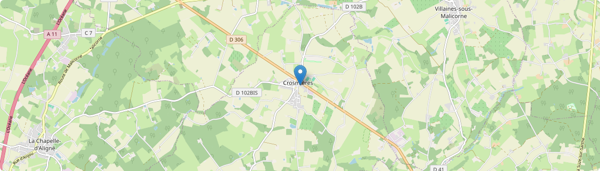 Crosmières - Carte