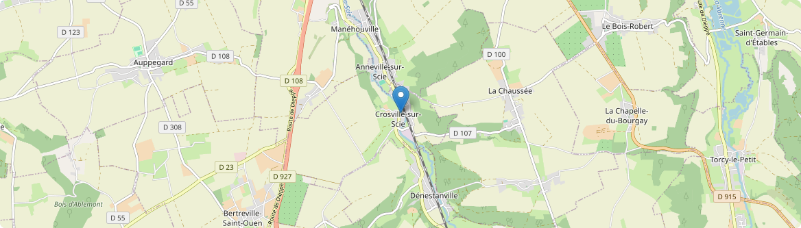 Crosville-sur-Scie - Carte