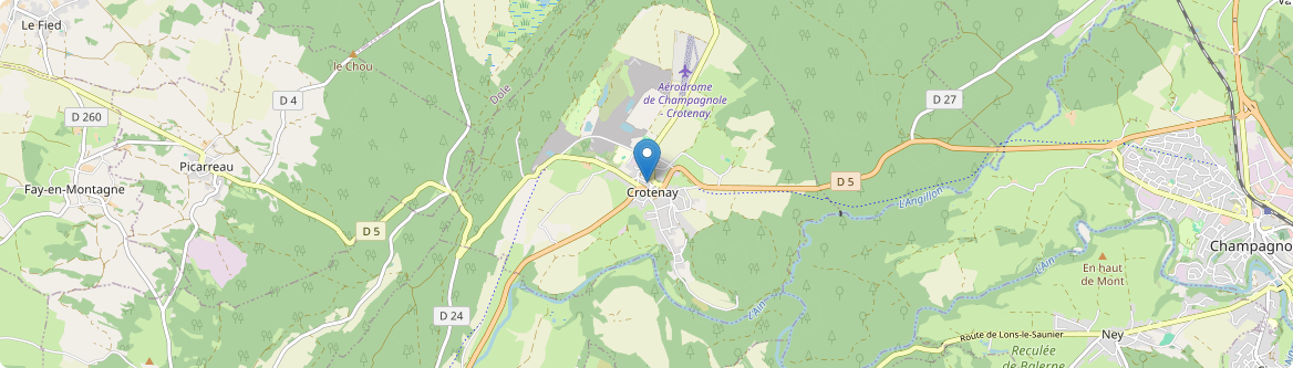 Crotenay - Carte