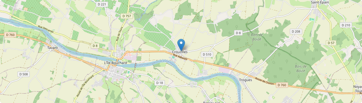 Crouzilles - Carte