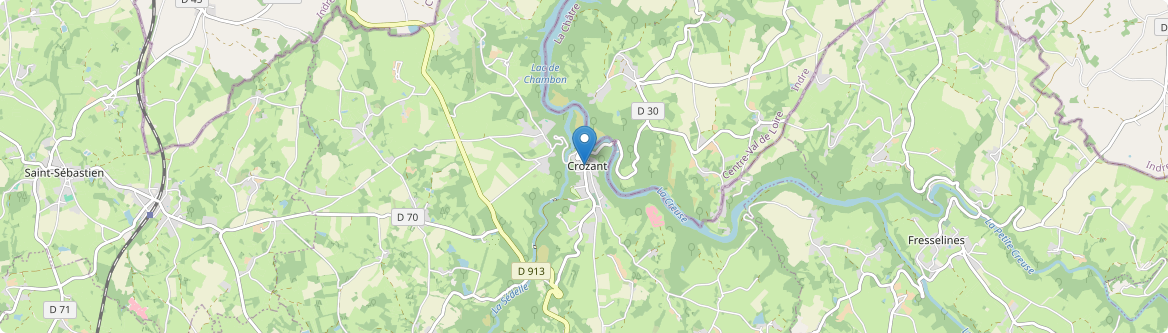Crozant - Carte