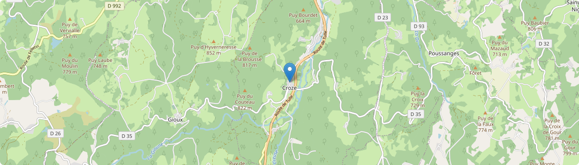 Croze - Carte