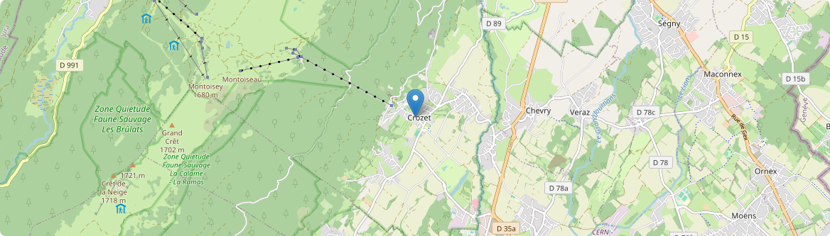 Crozet - Carte