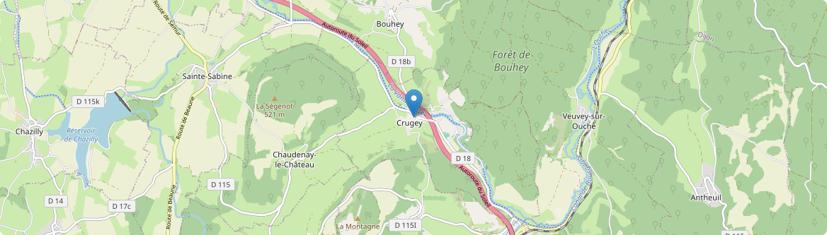 Crugey - Carte