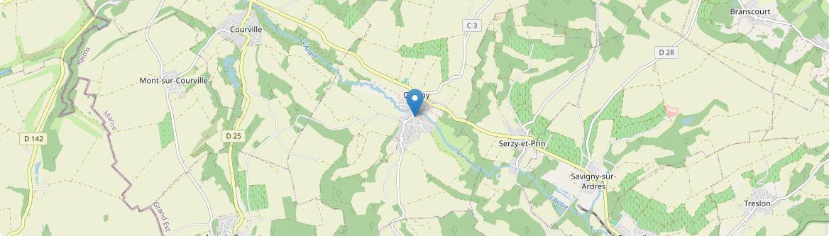 Crugny - Carte