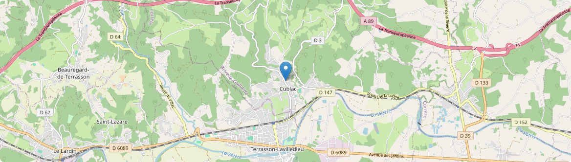 Cublac - Carte