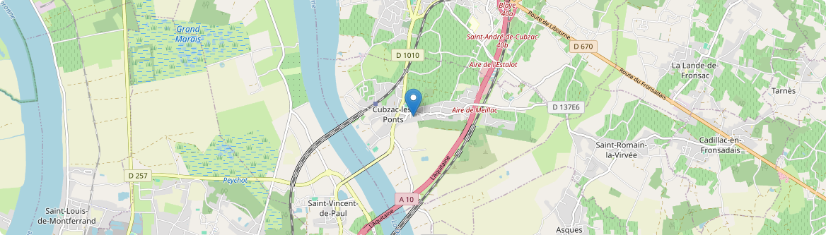 Cubzac-les-Ponts - Carte