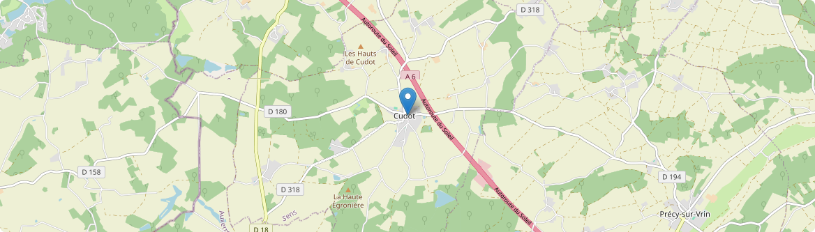 Cudot - Carte