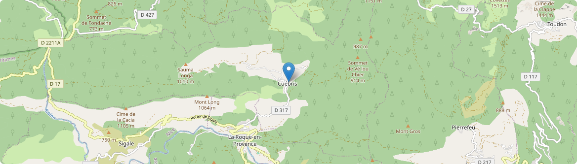 Cuébris - Carte