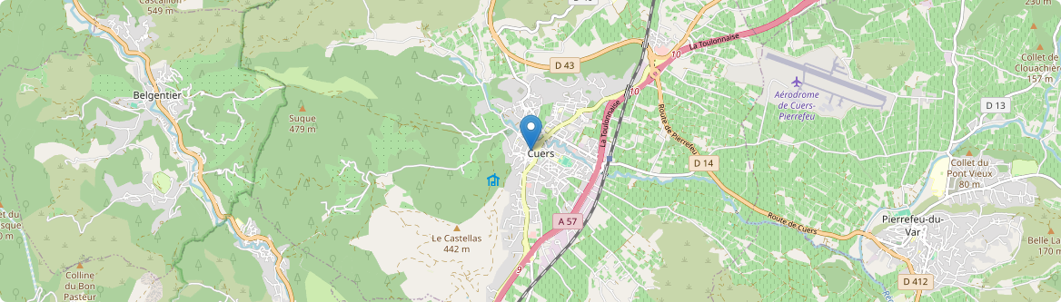 Cuers - Carte