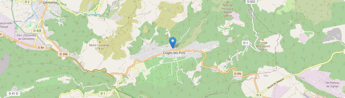 Cuges-les-Pins - Carte