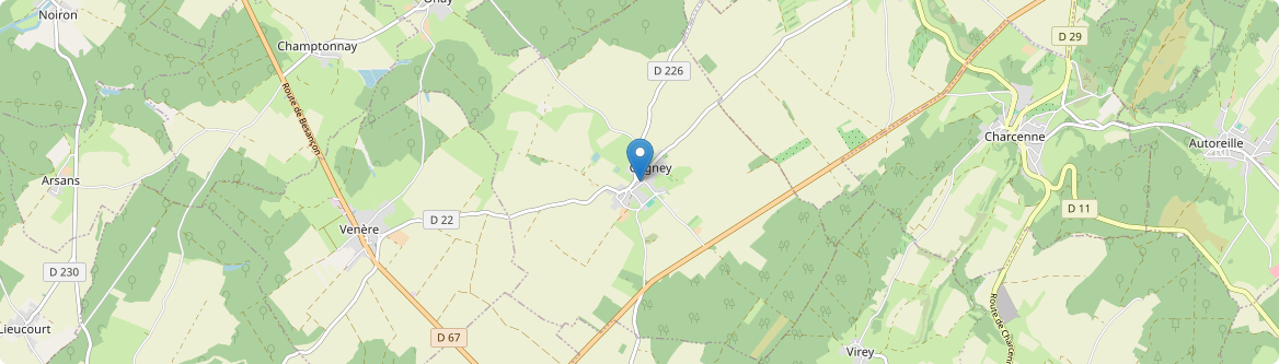 Cugney - Carte