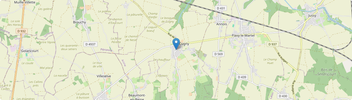 Cugny - Carte