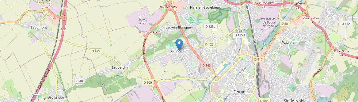 Cuincy - Carte