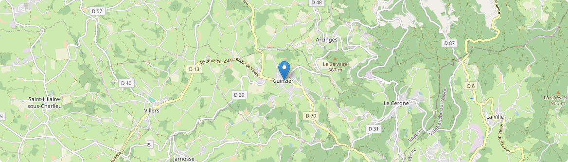 Cuinzier - Carte
