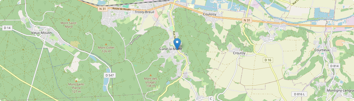 Cuise-la-Motte - Carte