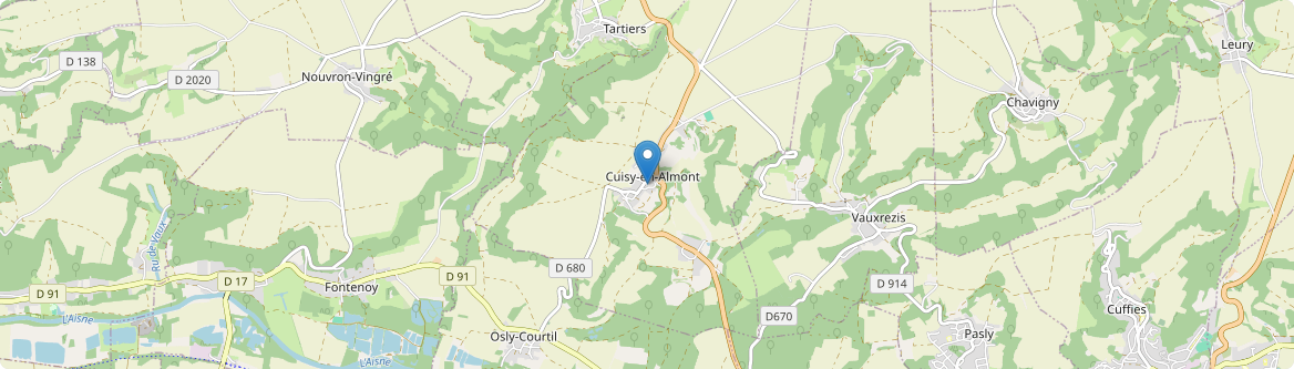 Cuisy-en-Almont - Carte