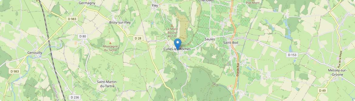 Culles-les-Roches - Carte