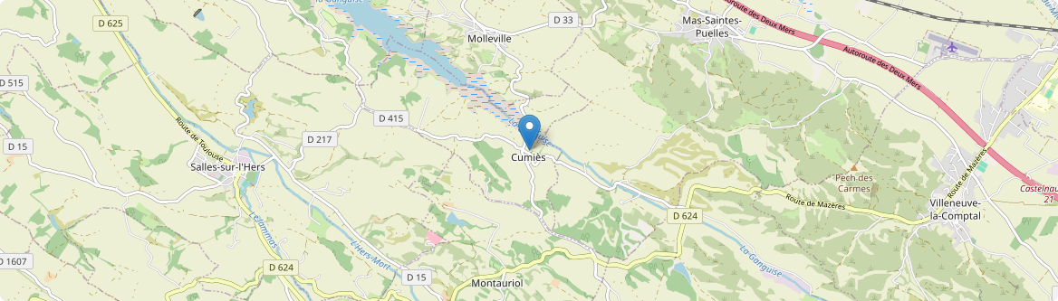 Cumiès - Carte