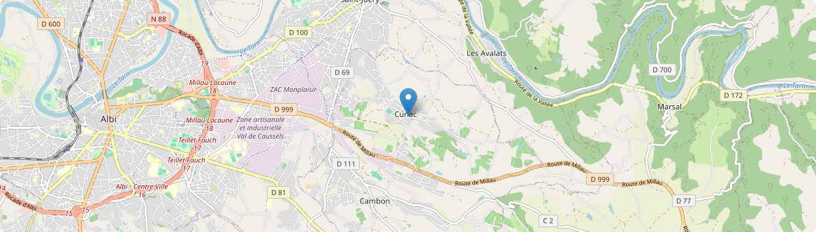 Cunac - Carte
