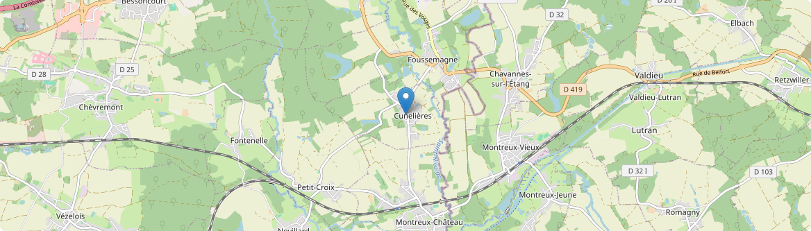 Cunelières - Carte