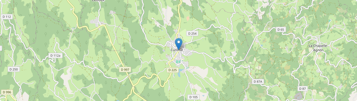 Cunlhat - Carte