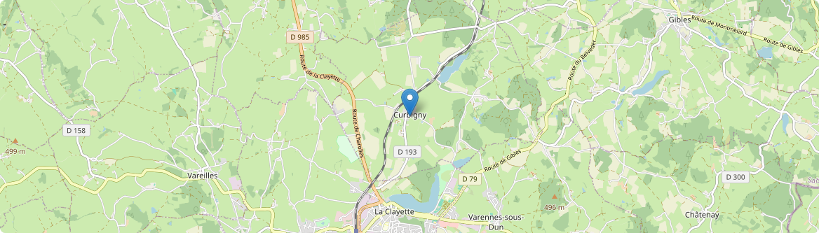 Curbigny - Carte