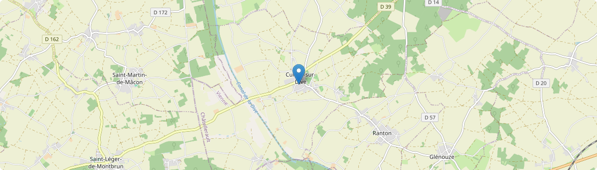 Curçay-sur-Dive - Carte