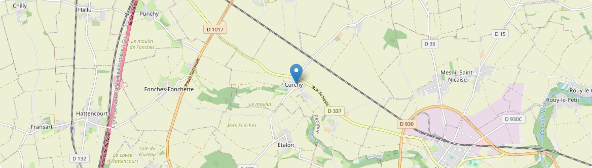 Curchy - Carte