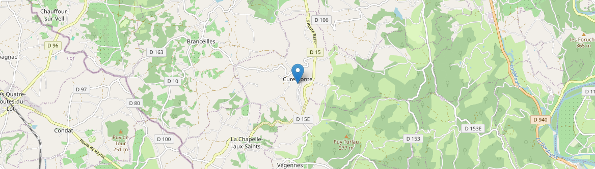 Curemonte - Carte