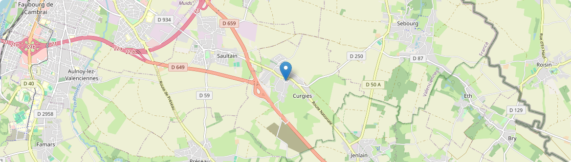 Curgies - Carte