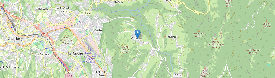 Curienne - Carte