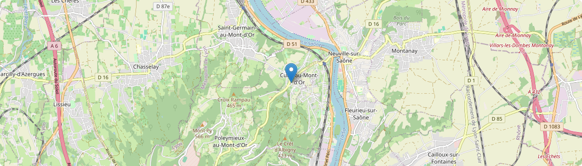 Curis-au-Mont-d'Or - Carte