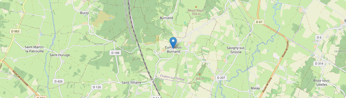 Curtil-sous-Burnand - Carte