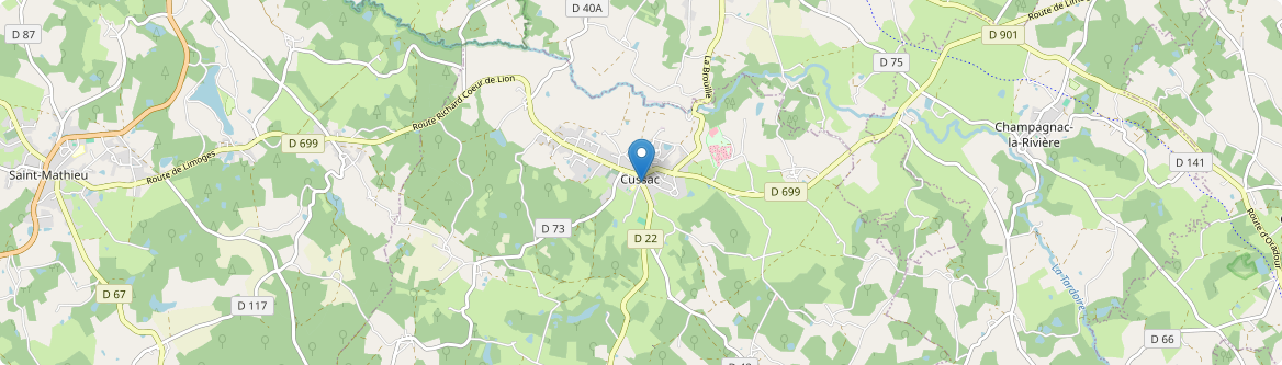 Cussac - Carte