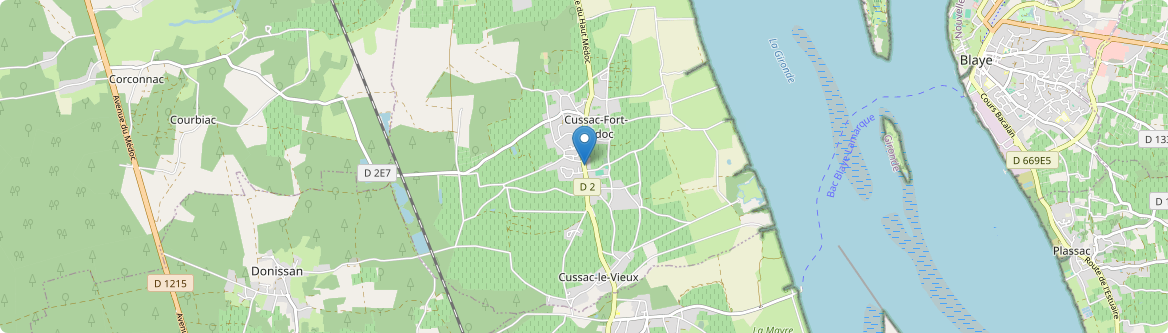 Cussac-Fort-Médoc - Carte