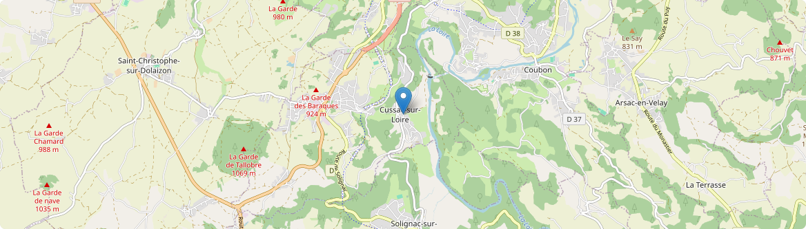 Cussac-sur-Loire - Carte