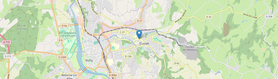 Cusset - Carte