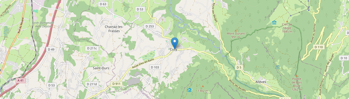 Cusy - Carte