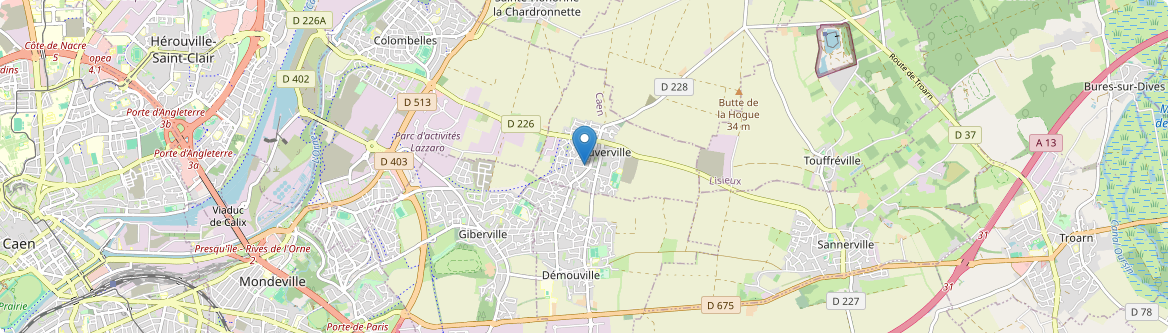 Cuverville - Carte