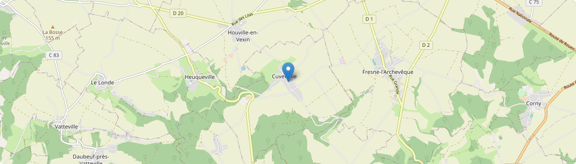 Cuverville - Carte
