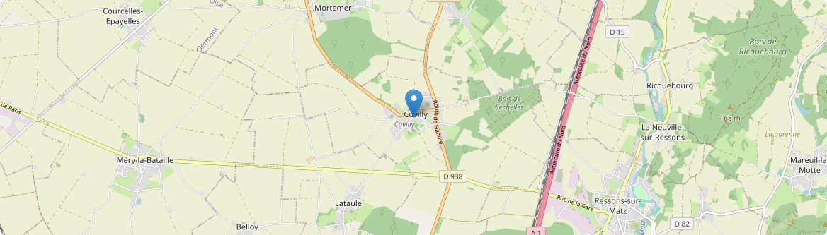 Cuvilly - Carte
