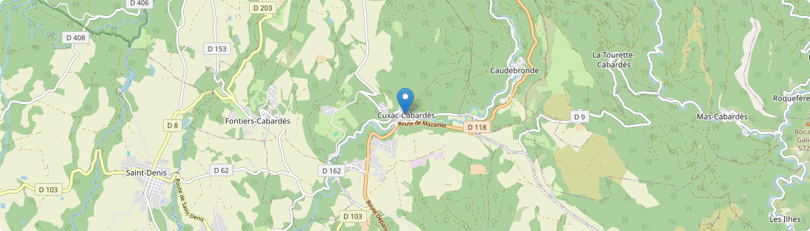 Cuxac-Cabardès - Carte