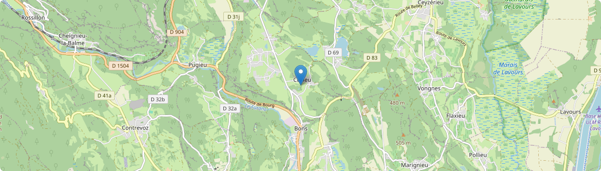 Cuzieu - Carte