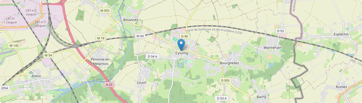 Cysoing - Carte