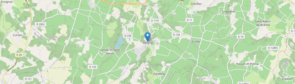 Daignac - Carte