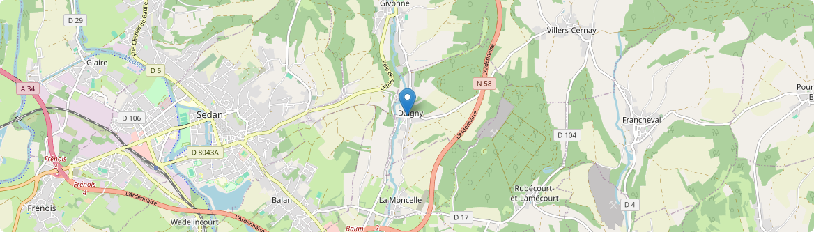 Daigny - Carte