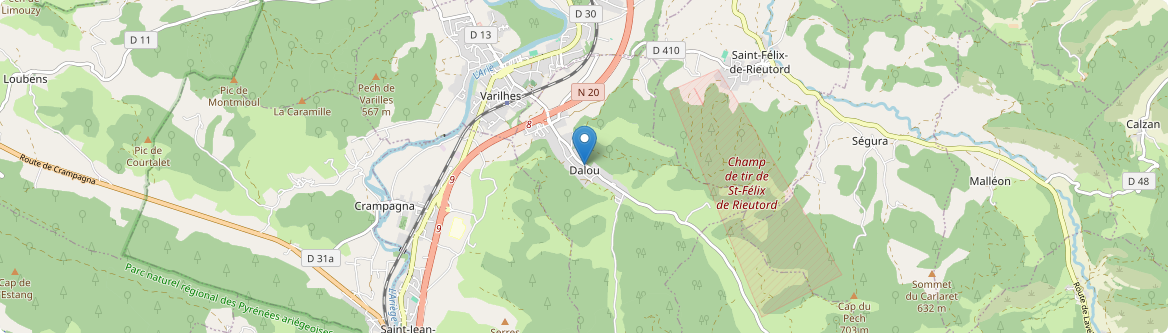 Dalou - Carte