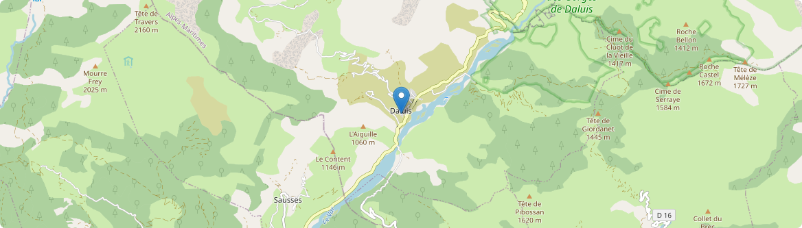 Daluis - Carte