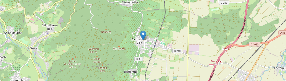 Dambach-la-Ville - Carte